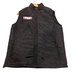 Independent Mens Packable Puffer Vest Size L‎ Black Pine Logo